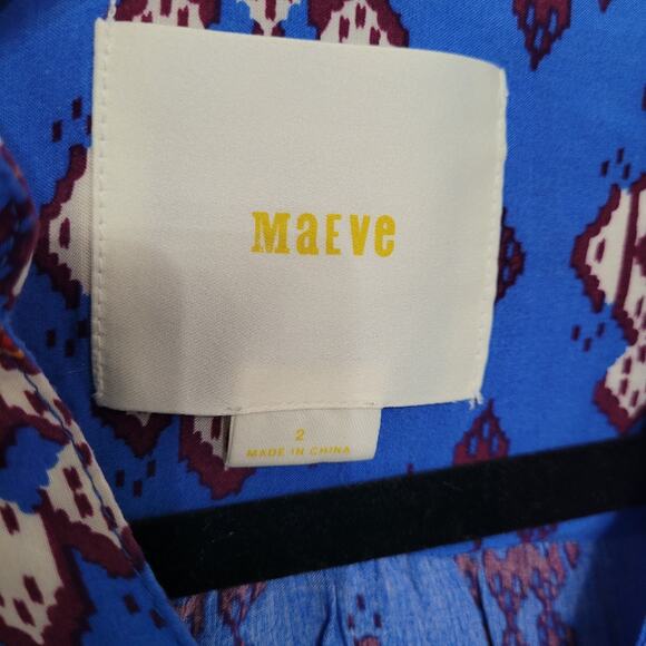 Anthropologie Maeve Woodland Walk Blouse Women's Size 2 - Picture 4 of 5